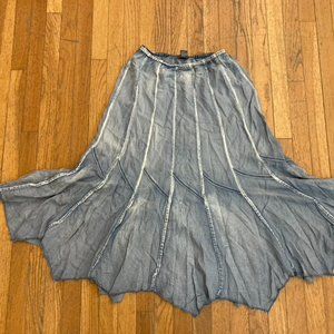 Flowy denim colored ballerina skirt.